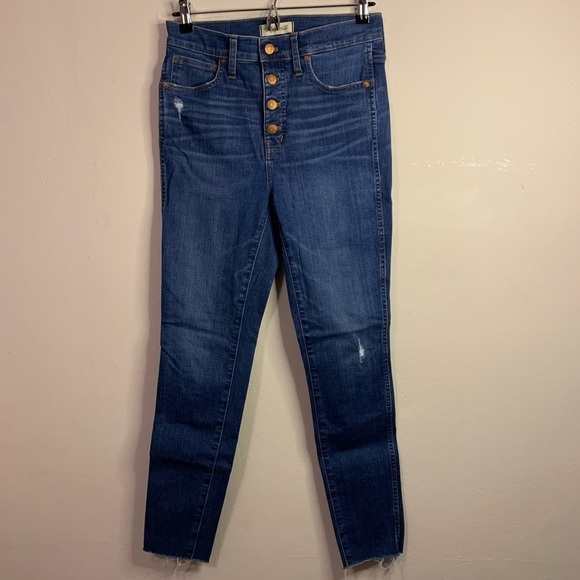 Madewell 10” High Rise Button-fly Skinny Jean - Picture 2 of 7